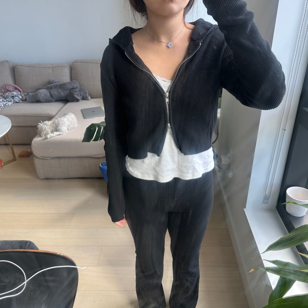 Brandy Melville Black Utility Jacket